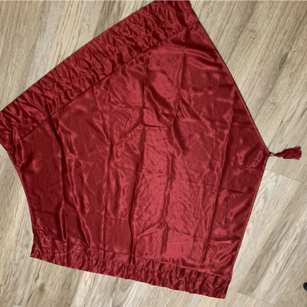 Croscill Classics Lot of 6 Waterfall Valance - Red & Candlelight NEW 45” x 38”